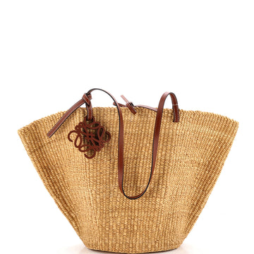 Loewe Shell Basket Bag Woven Raffia Medium
