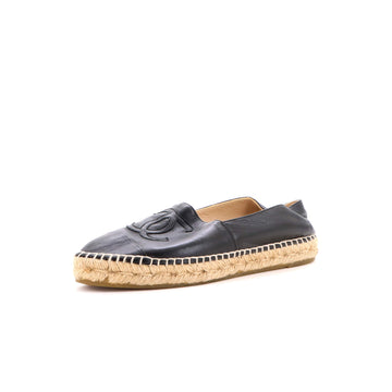 Chanel Women's CC Cap Toe Espadrilles Leather