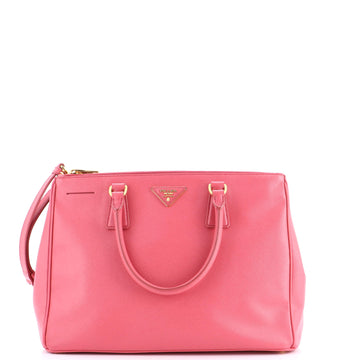 Prada Double Zip Lux Tote Saffiano Leather Medium