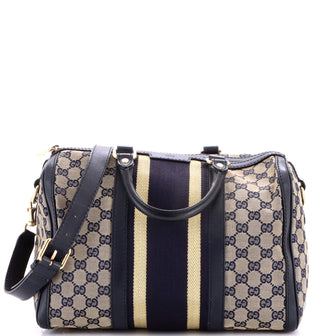 Gucci Vintage Web Boston Bag GG Canvas Medium
