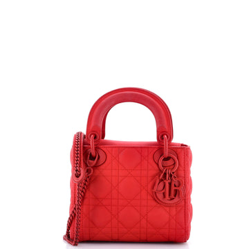 Christian Dior Ultra Matte Lady Dior Chain Bag Cannage Quilt Calfskin Mini