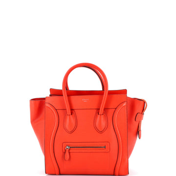 Celine Luggage Bag Grainy Leather Mini