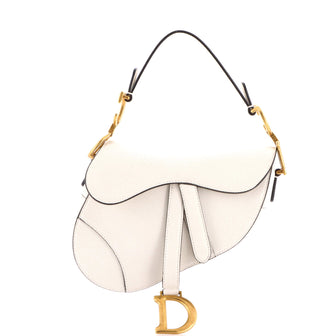 Christian Dior Saddle Handbag Leather Mini