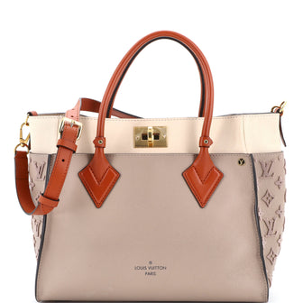 Louis Vuitton On My Side Tote Monogram Tuffetage Leather MM
