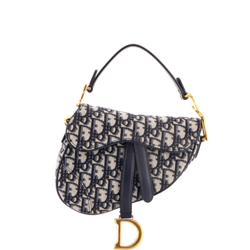 Christian Dior Saddle Handbag Oblique Canvas Mini