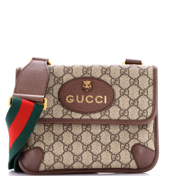 Gucci Neo Vintage Flap Messenger GG Coated Canvas Small