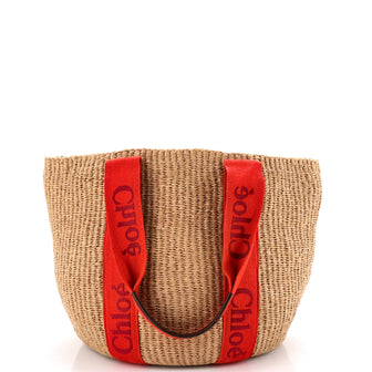 Chloe x Mifuko Woody Tote Raffia Large