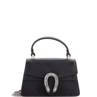 Gucci Dionysus Top Handle Bag Leather with Crystals Mini