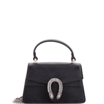 Gucci Dionysus Top Handle Bag Leather with Crystals Mini