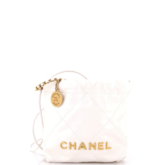 Chanel 22 Chain Hobo Quilted Calfskin Mini
