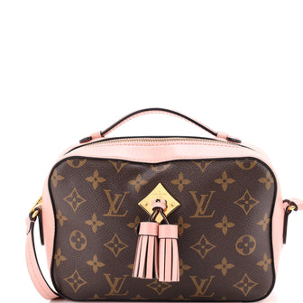 Louis Vuitton Saintonge Handbag Monogram Canvas with Leather