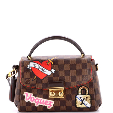 Louis Vuitton Croisette Handbag Limited Edition Patches Damier