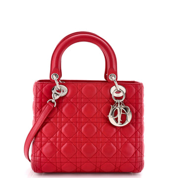Christian Dior Lady Dior Bag Cannage Quilt Lambskin Medium