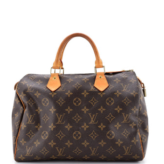 Louis Vuitton Speedy Handbag Monogram Canvas 30