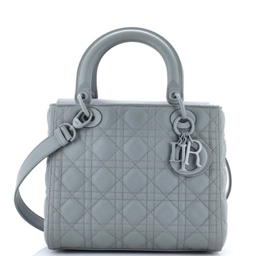 Christian Dior Ultra Matte Lady Dior Bag Cannage Quilt Calfskin Medium