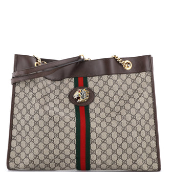 Gucci Rajah Chain Tote GG Coated Canvas Large