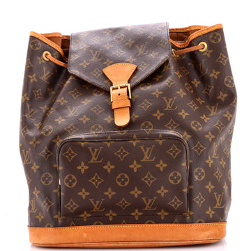 Louis Vuitton Vintage Montsouris Backpack Monogram Canvas GM