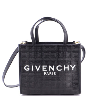 Givenchy G-Tote 4G Embossed Coated Canvas Mini