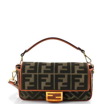 Fendi Baguette NM Bag Zucca Embroidered Canvas Medium