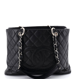 Chanel Grand Shopping Tote Quilted Caviar