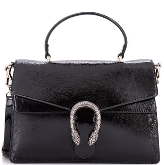 Gucci Dionysus Convertible Top Handle Bag Patent Medium