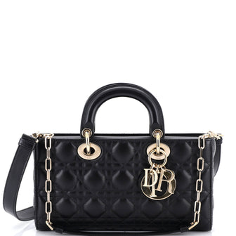Christian Dior Lady D-Joy Bag Cannage Quilt Lambskin Medium