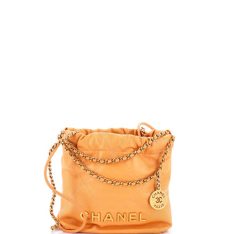 Chanel 22 Chain Hobo Quilted Calfskin Mini