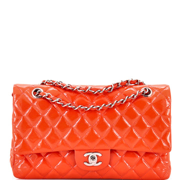 Chanel Classic Double Flap Bag Quilted Patent Medium