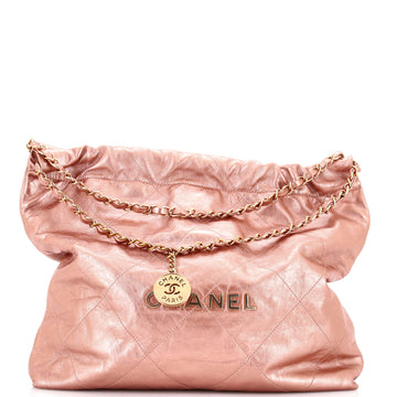 Chanel 22 Chain Hobo Quilted Calfskin Medium