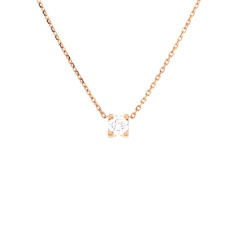 Cartier C de Cartier Necklace 18K Rose Gold and Diamond 0.30-0.39CT