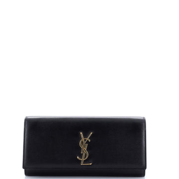 Saint Laurent Classic Monogram Clutch Leather Long