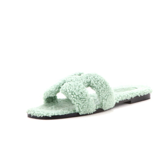 Hermes Women's Oran Sandals Shearling