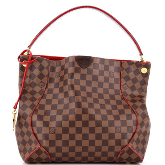 Louis Vuitton Caissa Hobo Damier with Leather