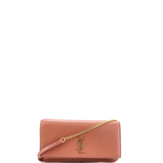 Saint Laurent Classic Monogram Phone Holder Shoulder Bag Leather