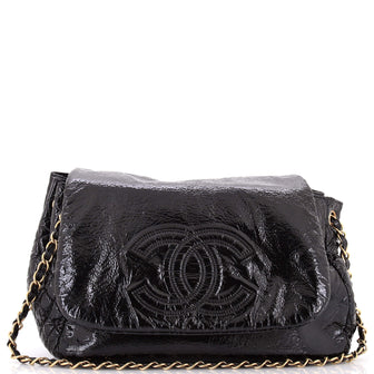 Chanel Rock and Chain Flap Bag Patent Vinyl Medium