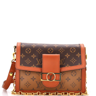 Louis Vuitton Dauphine Shoulder Bag Reverse Monogram Canvas MM
