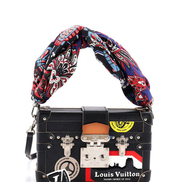Louis Vuitton Petite Malle Handbag Limited Edition World Tour Epi Leather
