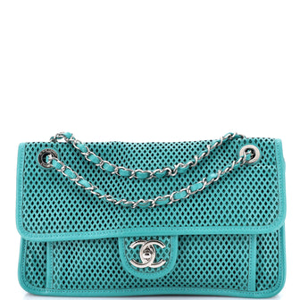 Chanel Up In The Air Flap Bag Perforated Leather Medium