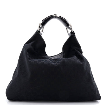 Gucci Horsebit Hobo GG Canvas Large