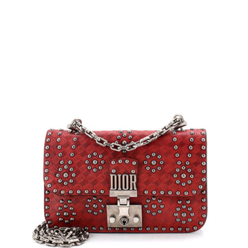Christian Dior Dioraddict Flap Bag Studded Leather Small