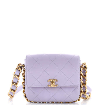 Chanel Framing Chain Flap Bag Quilted Calfskin Small