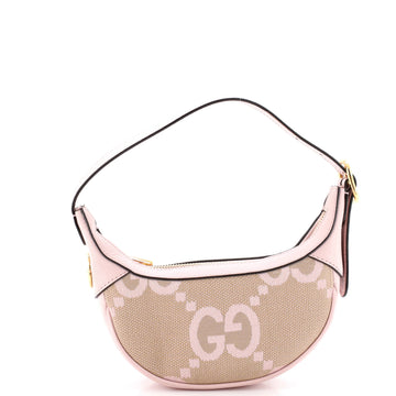 Ophidia Half Moon Bag Jumbo GG Canvas Mini