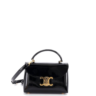 Celine Nino Top Handle Bag Patent Teen