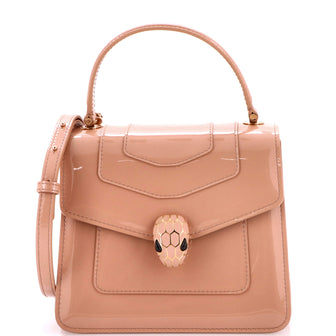 Bvlgari Serpenti Top Handle Bag Patent Small
