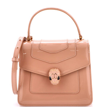 Bvlgari Serpenti Top Handle Bag Patent Small
