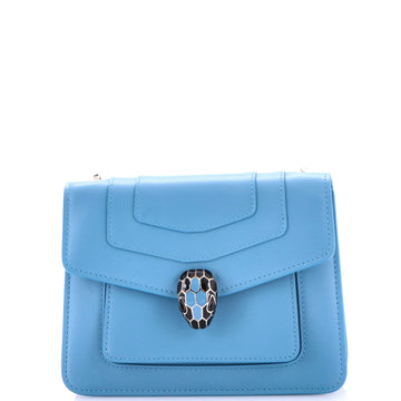 Bvlgari Serpenti Forever Square Shoulder Bag Leather Small