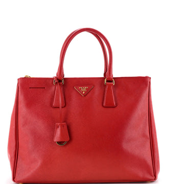 Prada Double Zip Lux Tote Saffiano Leather Large