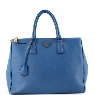 Prada Double Zip Lux Tote Saffiano Leather Large