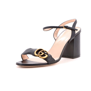 Gucci Women's GG Marmont Block Heel Sandals Leather