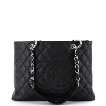 Chanel Grand Shopping Tote Quilted Caviar